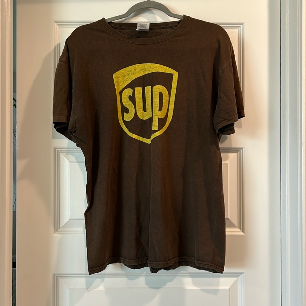 1990s sup ups logo shirt